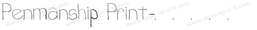 Penmanship Print字体转换